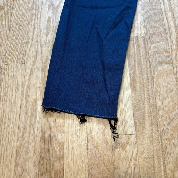 MOTHER High Waist Looker Ankle Fray Stretch Dark Wash Slim Jeans Untouched - Picture 13 of 13